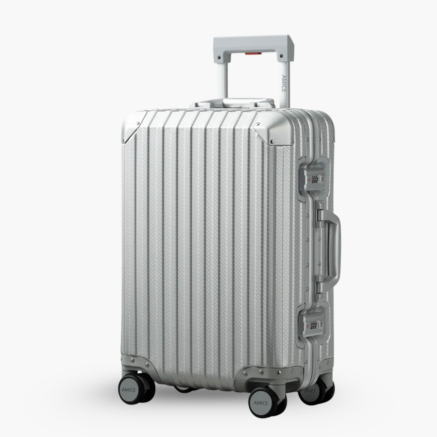 AMICE FLORENCE ALUMINIUM REISKOFFER ZILVER