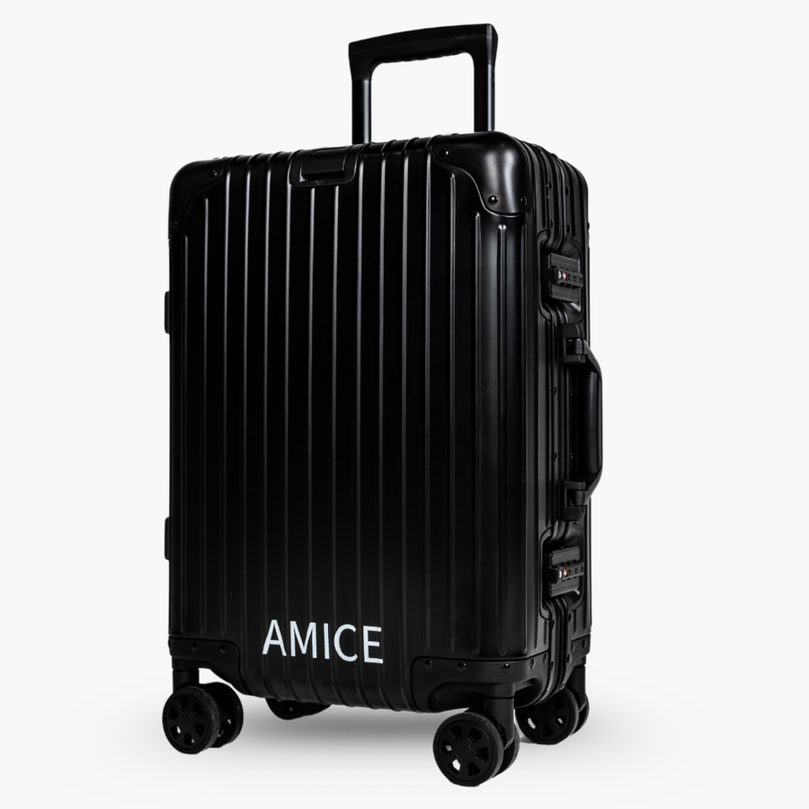AMICE GENÈVE ALUMINIUM REISKOFFER ZWART