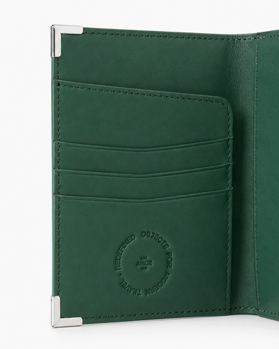 passport holder green