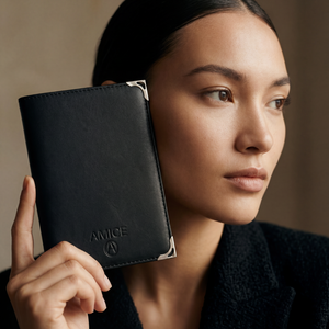 Passport holder black