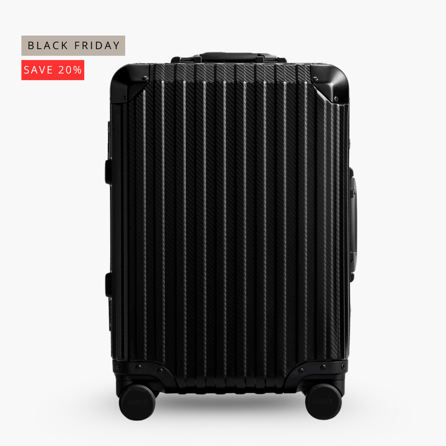 AMICE FLORENCE ALUMINIUM REISKOFFER ZWART