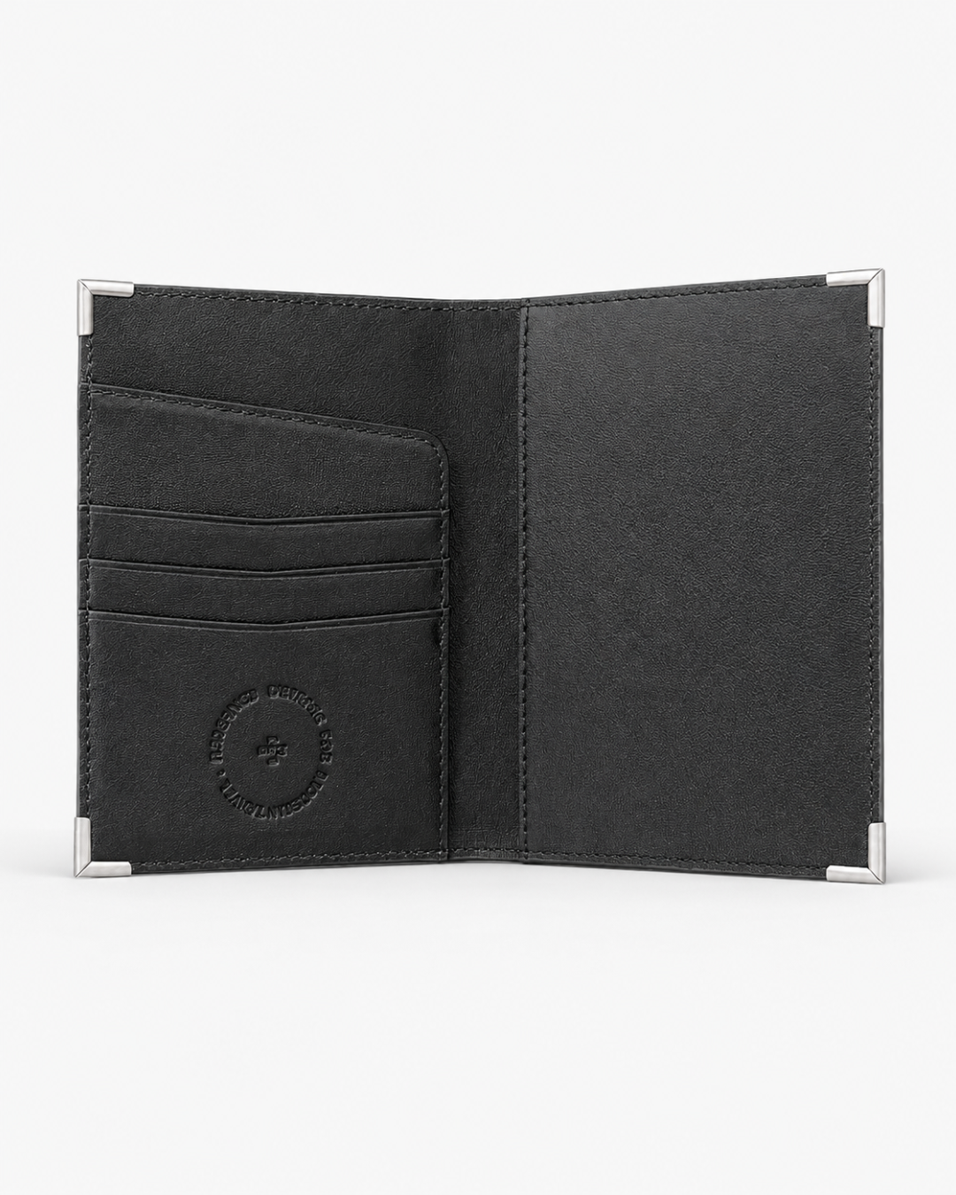 passport holder black