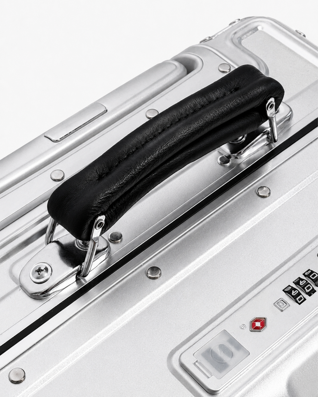 Leren handvatdetails