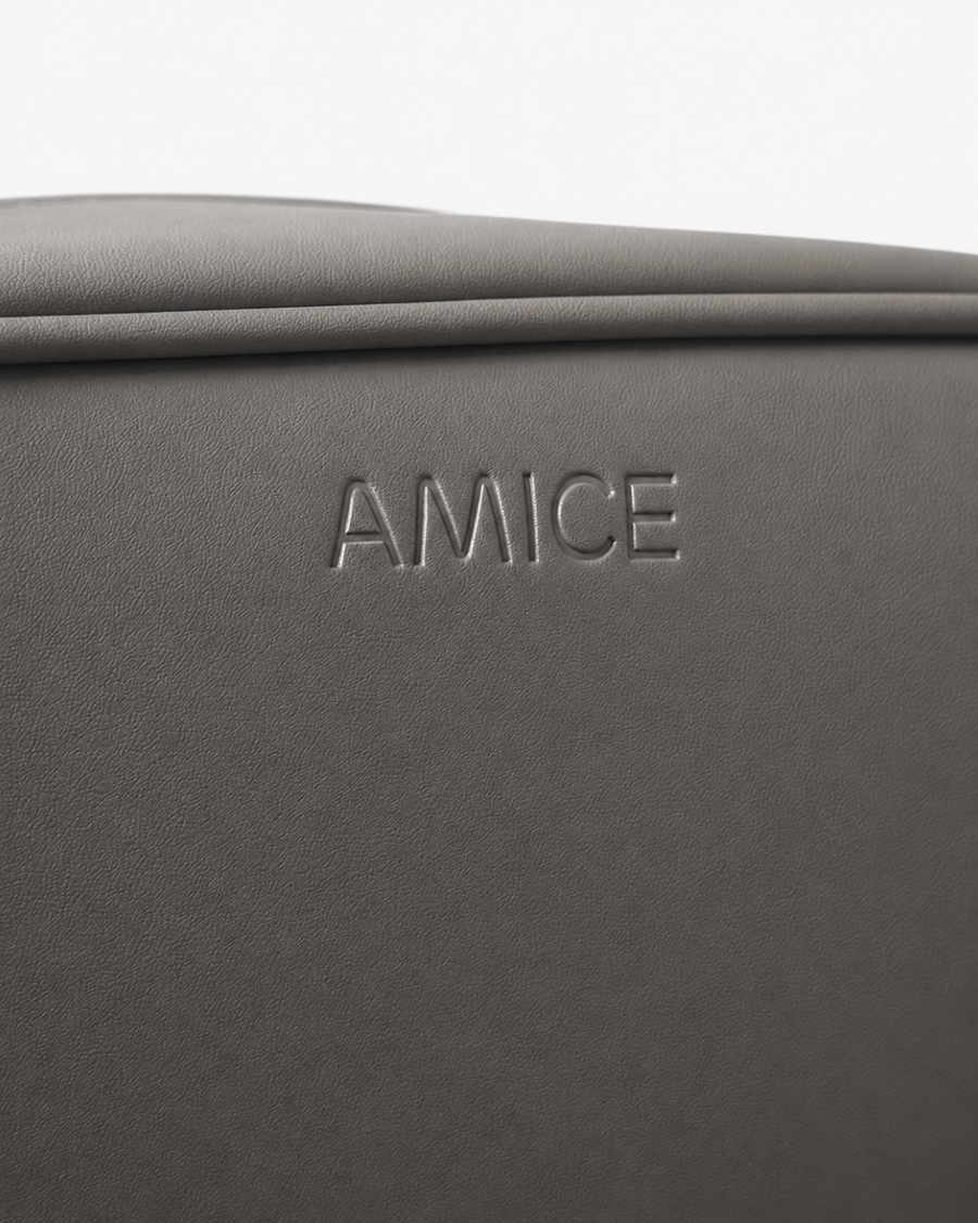toiletery bag grey