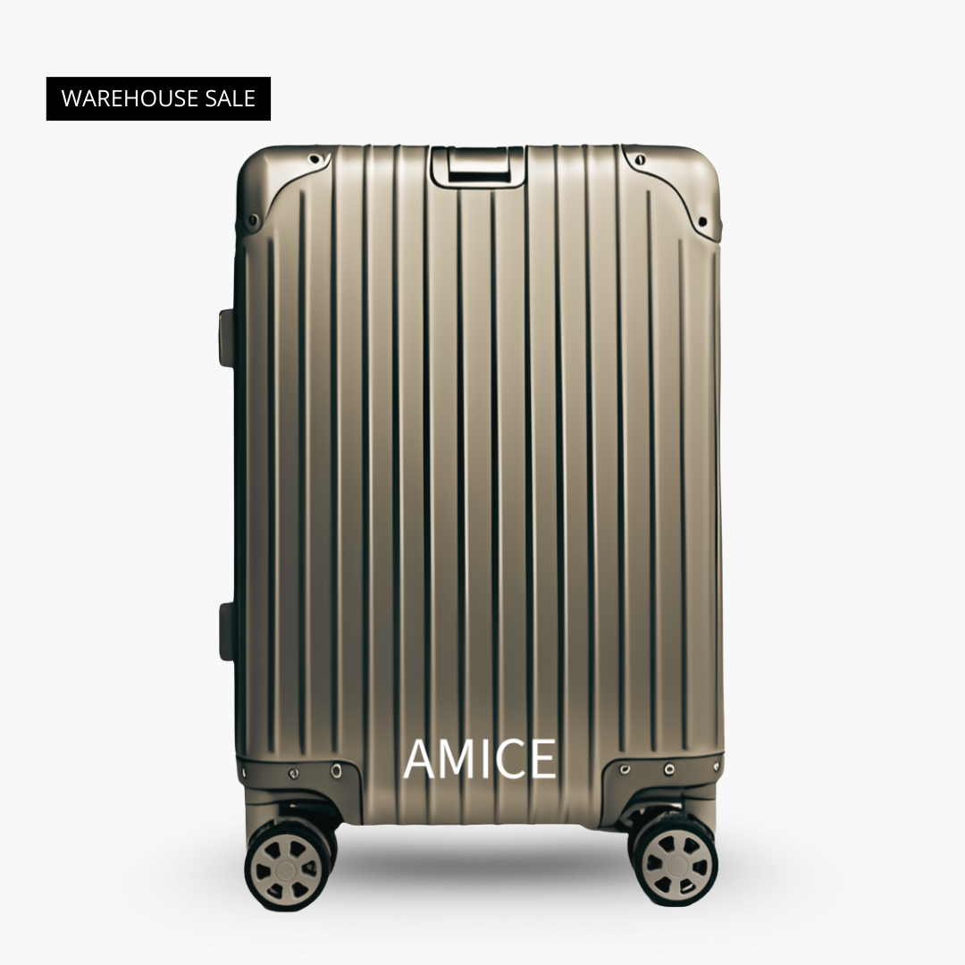 AMICE GENÈVE ALUMINIUM-CHAMPAGNER-REISEKOFFER