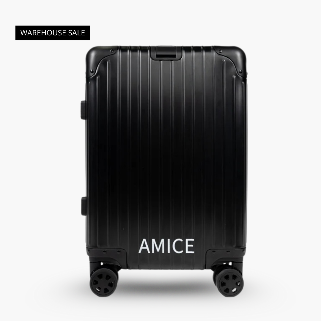 AMICE GENÈVE ALUMINIUM-REISEKOFFER SCHWARZ
