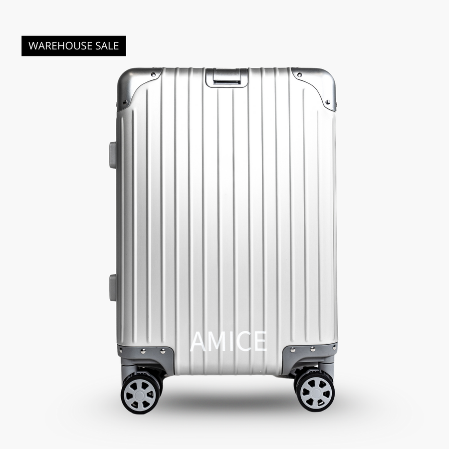 AMICE GENÈVE ALUMINIUM REISKOFFER ZILVER