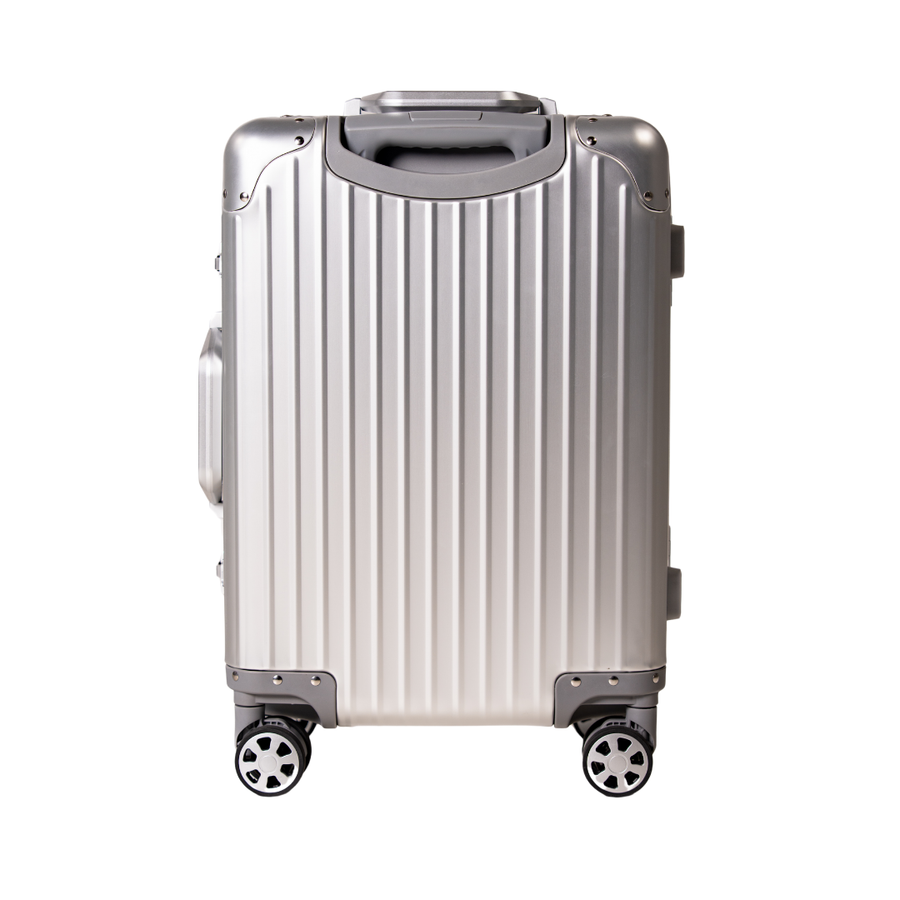 AMICE GENÈVE ALUMINIUM REISKOFFER ZILVER