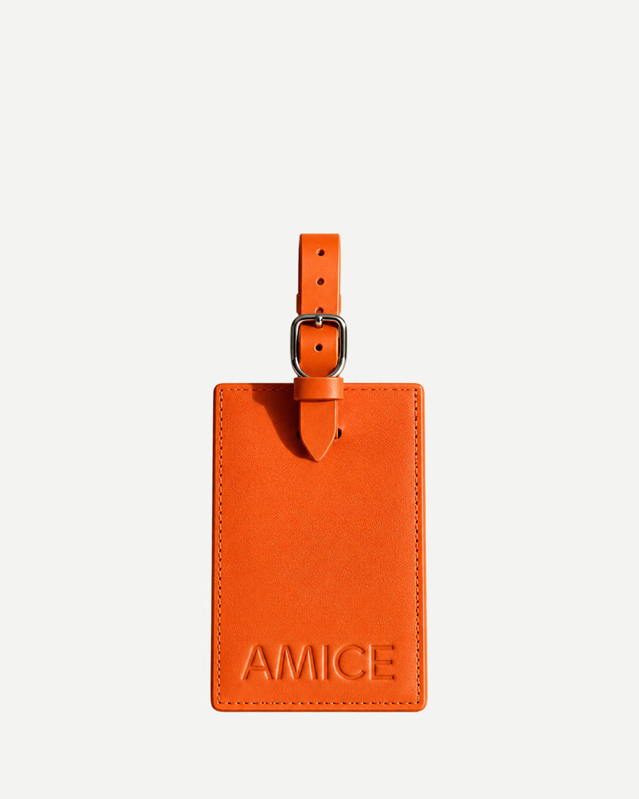 Luggage label orange