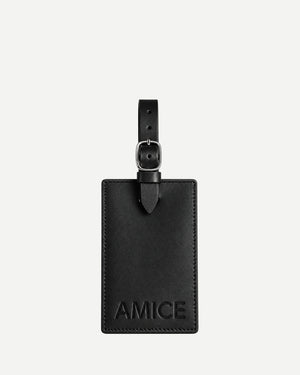 Luggage label black