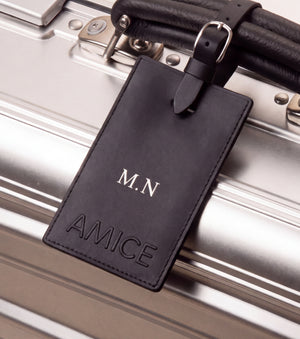Luggage label black 