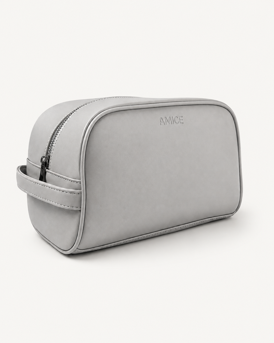 toiletery bag grey